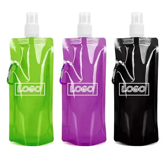 Collapsible Portable Water Bag Pouch Bottle